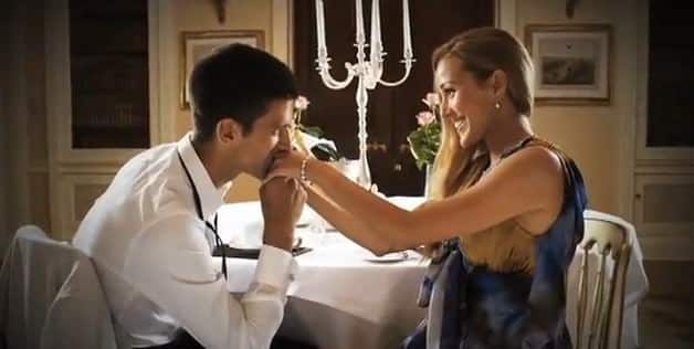 Jelena Ristic & Novak Djokovic together Jelena Ristic & Novak Djokovic together - romantic Dinner