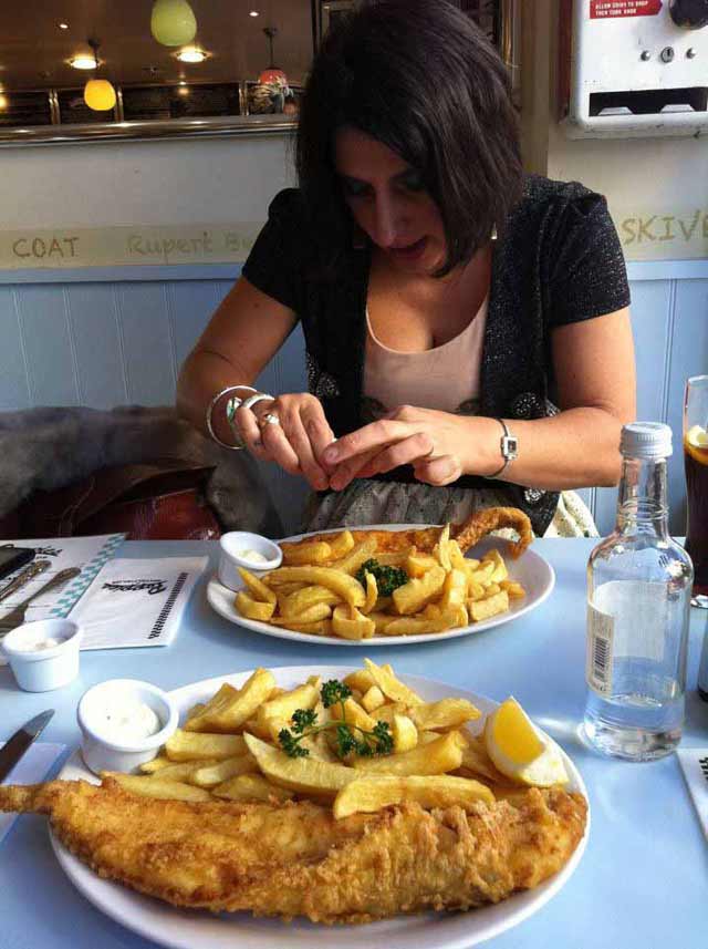 Poppies fish and chips, Spitalfields Poppies fish and chips, Spitalfields