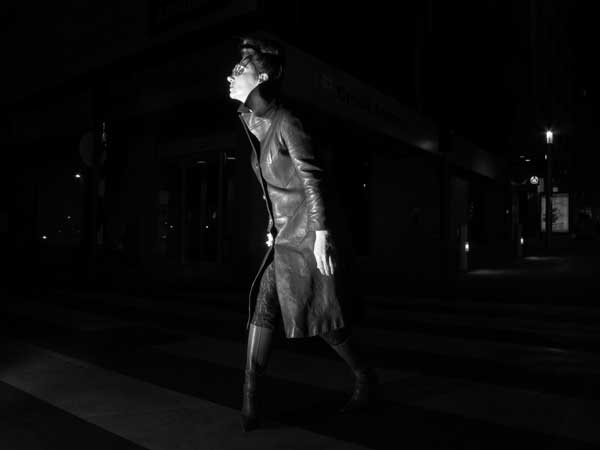 Gracie Opulanza - Wearing Black Leather Vintage coat Gracie Opulanza - Wearing Black Leather Vintage coat