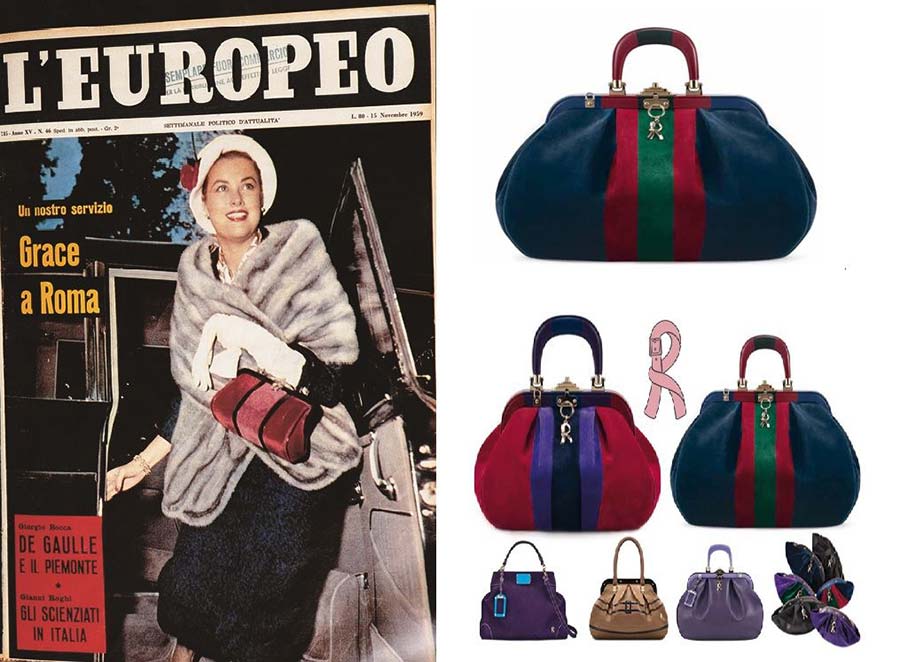 arm in 1956, the legendary Bagonghi bag